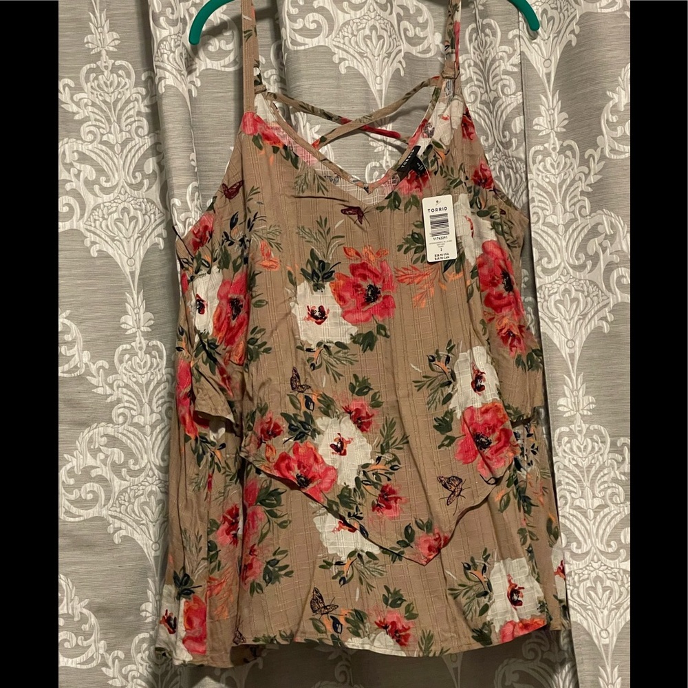 New floral Torrid top 2x